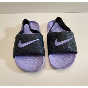 NIKE TODDLER KAWA SLIDES KAWA PURPLE LAVENDER STRAP 9C BOY GIRL UNISEX SHOES
